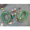 Image 1 : OXY ACETYLENE TORCH W/GAUGES & 2 ROLLS OF HOSE