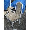 Image 2 : LG. LOT OF METAL FRAMED UPHOLSTERED CHAIRS