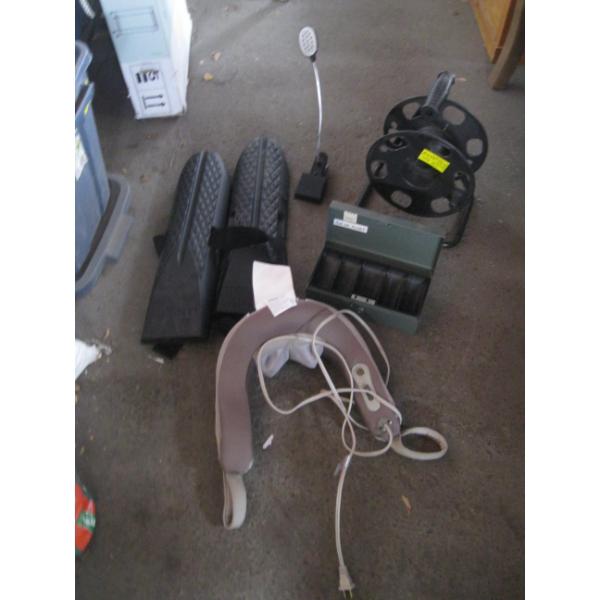 MISC. MASSAGE COLLAR, LIGHT, CASHBOX, ETC.