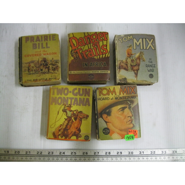 5 VINTAGE BIG LITTLE BOOKS