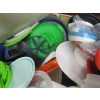Image 2 : LG. LOT OF MISC. ROUND TUPPERWARE LIDS & SOME CONTAINERS