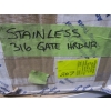 Image 6 : MISC. STAINLESS STEEL PIECES, SM. PUMP & BOX OF MISC. ELECTRICAL