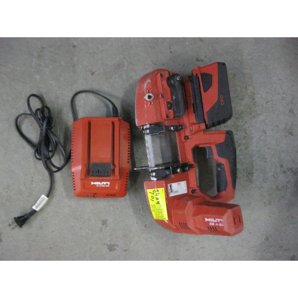 HILTI CORDLESS BANDSAW W/BATTERY & CHARGER