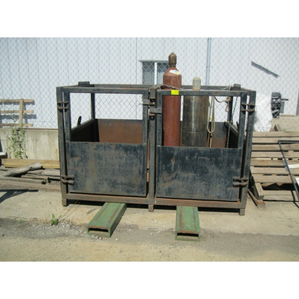 LG. HEAVY DUTY 2 DOOR METAL LIFT FOR FORKLIFT??