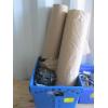 Image 4 : MISC. PAPER ROLLS, WHEELS, HARDWARE, ETC.