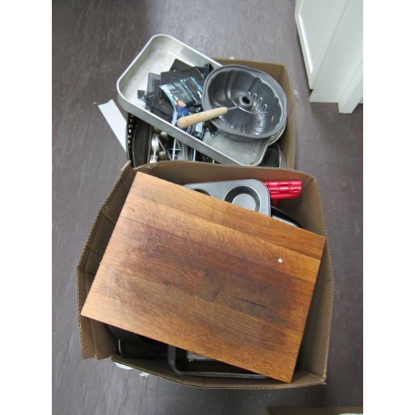 2 BOXES OF COOKWARE