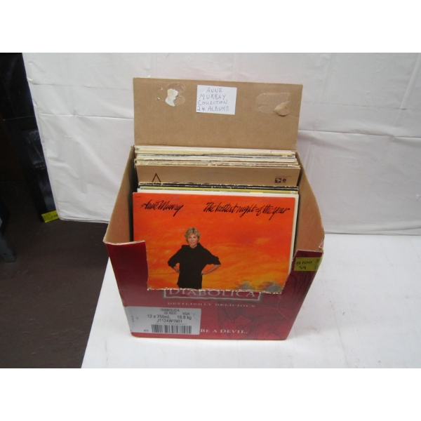 BOX OF ANNE MURRAY RECORDS