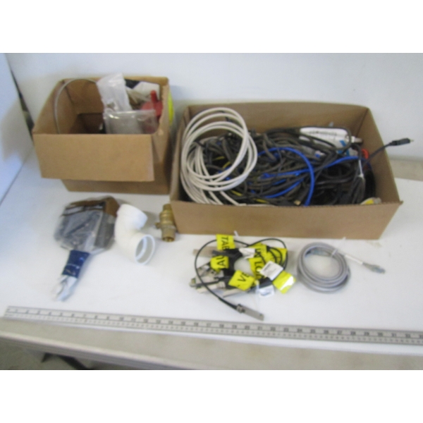 2 BOXES OF MISC. WIRING, ETC.