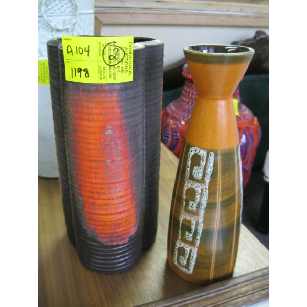 2 WEST GERMAN VASES