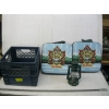 Image 1 : 2 CUSHIONS & A OIL LANTERN