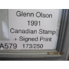 Image 4 : FRAMED NUMBERED GLENN OLSON PRINT W/CDN STAMP, SIGNED, 173/250