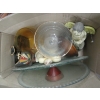 Image 2 : MISC. COLLECTABLES, LG. GLASS VASE, CANDLEHOLDERS, ETC.