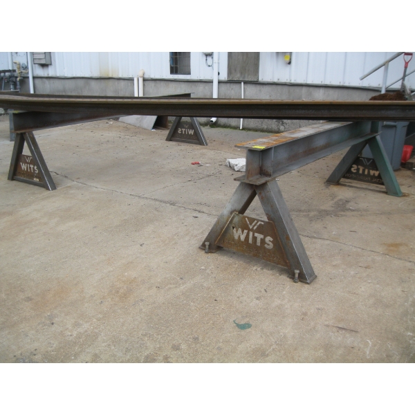 PAIR OF HEAVY DUTY 8' METAL SAWHORSES