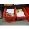 Image 1 : 2 RED TOTES OF MISC. WESTERN BOOKS