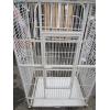 Image 3 : WHITE METAL BIRDCAGE, POSSIBLY MISSING PIECES