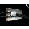 Image 3 : NAVAJO BOLO TIE, SIGNED REUBEN CORDOVA, MAY 1987