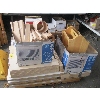 Image 2 : PALLET OF ASST. WOOD ITEMS: CORNERS, VINYL FLOORING, ETC.