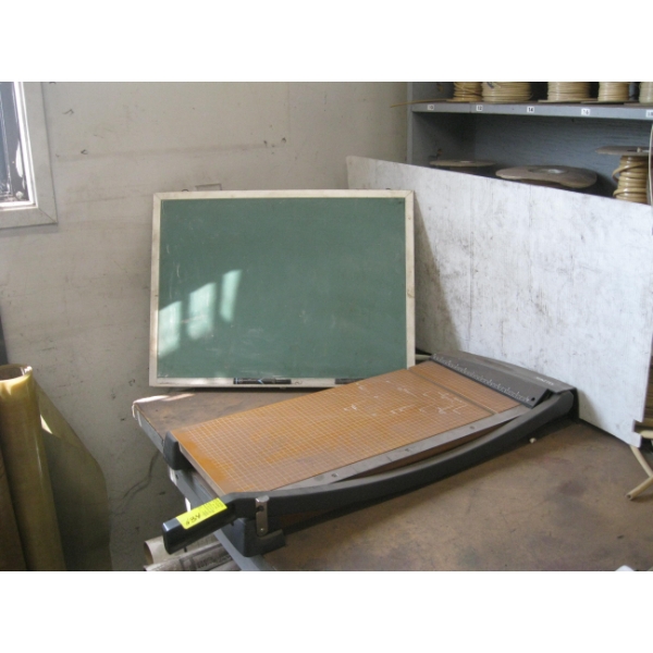 PAPER CUTTER & SM. CHALKBOARD