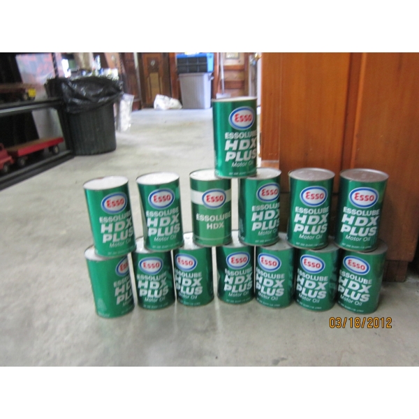 14 ESSO OIL TINS - FULL