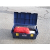 Image 3 : PLASTIC BIN W/ASST. SLEEPING BAG, TENT, ETC.