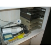 Image 5 : LOT OF MISC. OFFICE ITEMS - FIRE EXTINGUISHER, ADDING MACHINE, LAMP, SCANNER, ETC.