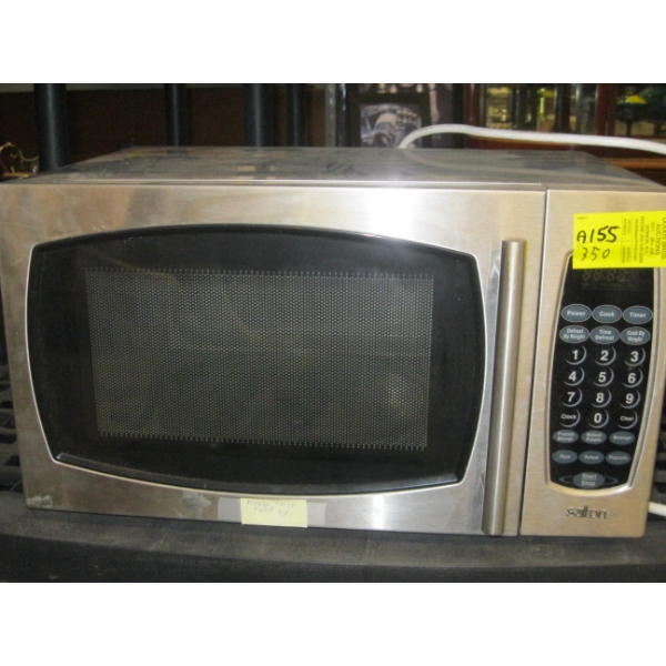 STAINLESS STEEL SALTON MICROWAVE