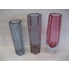 Image 2 : 2 PURPLE & 1 PINK MURANO SOMMERSO VASES