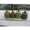 Image 1 : 4 ROUND WOODEN BUTTER STAMPS