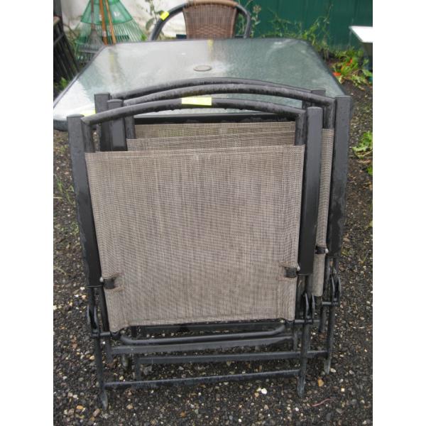 3 FOLDING PATIO CHAIRS