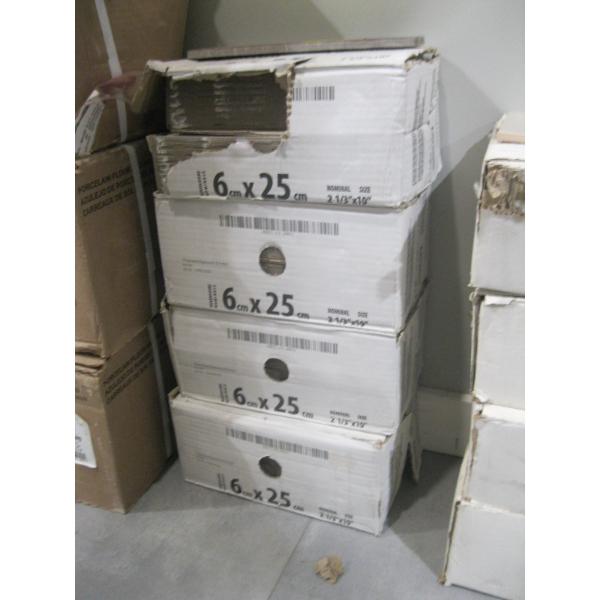 4 BOXES OF 2 1/3"X10" TILE