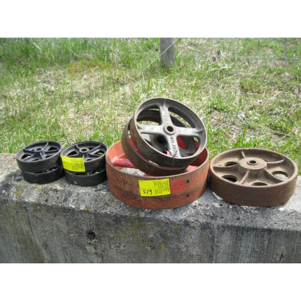 ASST. SM. CAST IRON WHEELS