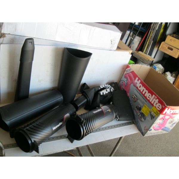 HOMELITE ELECTRIC BLOWER ATTACHMENTS ONLY