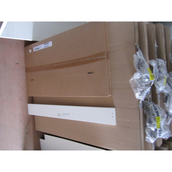 IKEA SEKTION CABINET, 36X14 3/4X30" - COMPLETE W/HINGES & DOORS - NO SHELVES