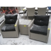 Image 1 : 2 PATIO CHAIRS W/UPHOLSTERED CUSHIONS & A SM. TABLE