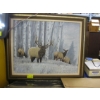 Image 3 : 2 ORIGINAL PAINTINGS OF SHEEP & ELK
