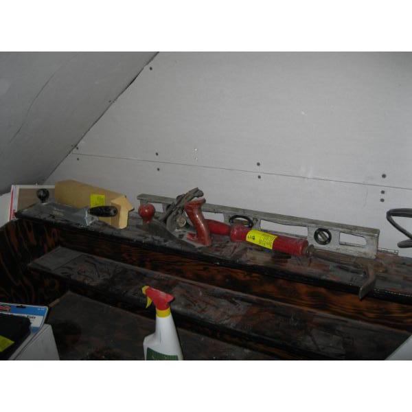 WOOD PLANE, NAIL PULLER, LEVEL, ETC.