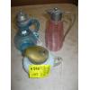 Image 1 : 3 COLORED GLASS SYRUP DISPENSERS