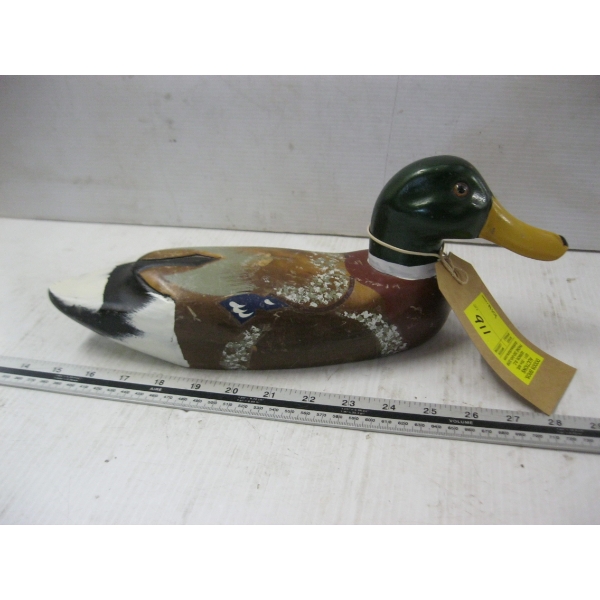 WOODEN MALLARD DUCK