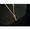 Image 2 : LADIES 10KT KEY NECKLACE 18" LENGTH, 3.5G - CLASP NEEDS REPAIR