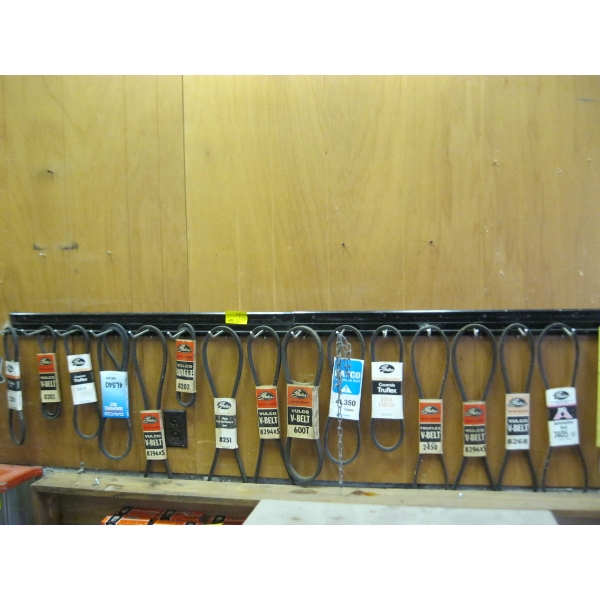 BELT RACK W/ASST. BELTS