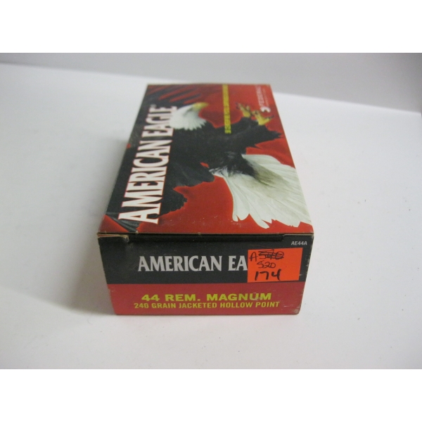 AMERICAN EAGLE .44 REM. MAG 240GRS JACKETED HOLLOW POINT