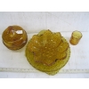 Image 4 : LG. LOT OF ASST. AMBER VINTAGE GLASSWARE