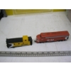 Image 4 : CLEAR CONTAINER OF MISC. TRAIN ITEMS & CONTAINER OF MISC. & BACKGAMMON BOARD