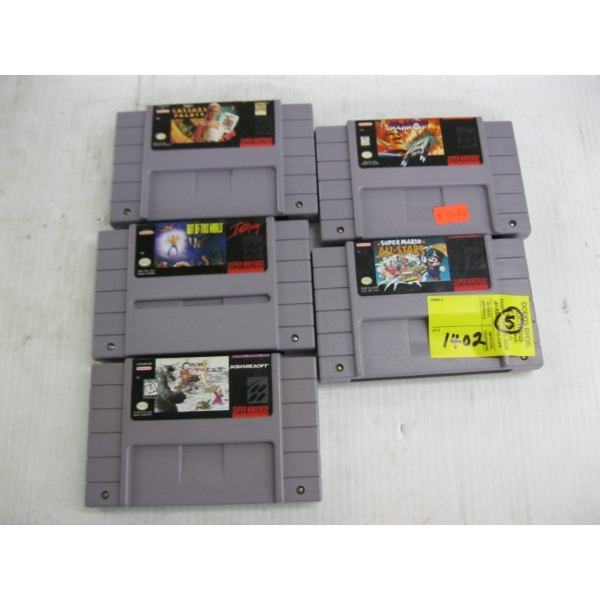 5 SUPER NINTENDO GAMES
