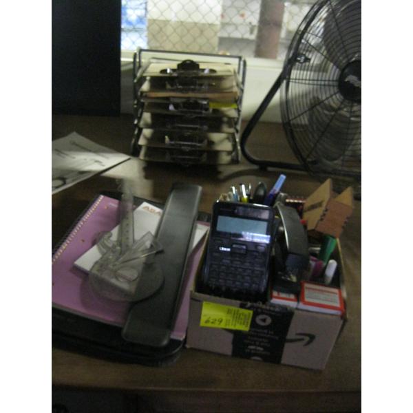 ASST. OFFICE ITEMS - CLIPBOARDS, STAPLERS, PENS, ETC.