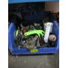 Image 1 : BIN OF MISC. TOOLS: PULLERS, 3/4" DRIVE RATCHET, HAMMERS, SCREWDRIVERS, ETC.