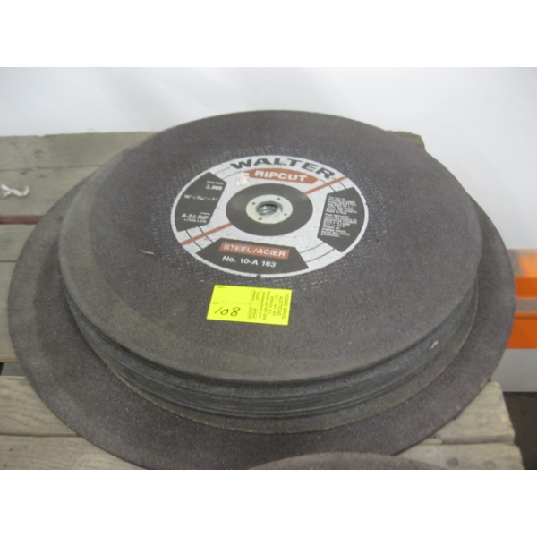 16" X5/32"X1" CUTOFF DISCS & 1 - 20"
