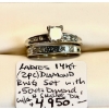 Image 2 : LADIES 14KT 2 PIECE DIAMOND RING SET W/.50CTS DIAMONDS W/A $4,950