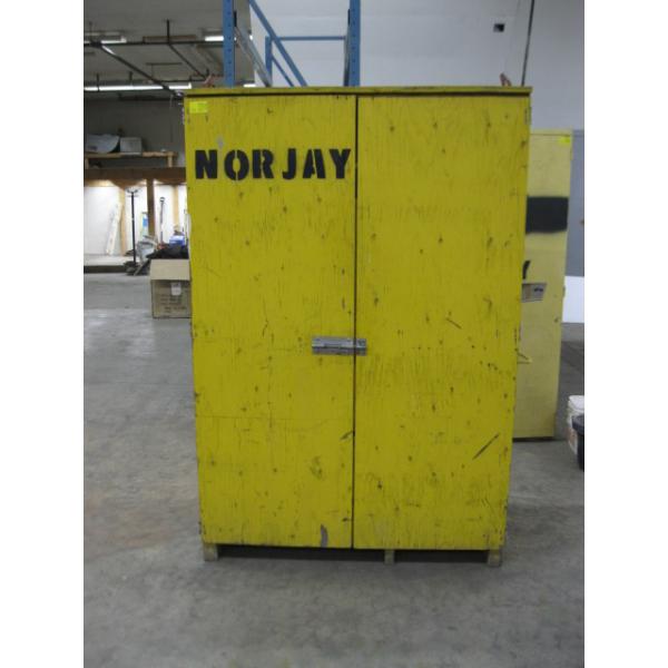 YELLOW 2 DOOR STORAGE CABINET