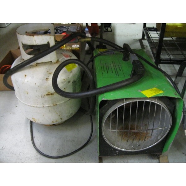PROPANE TANK & PROPANE HEATER